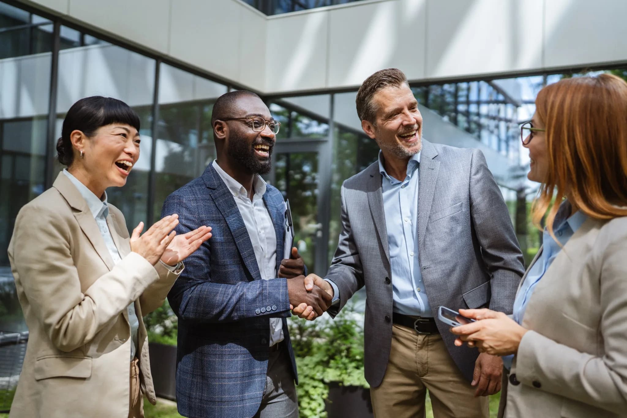 Leaders collaborating and building stronger organizations together